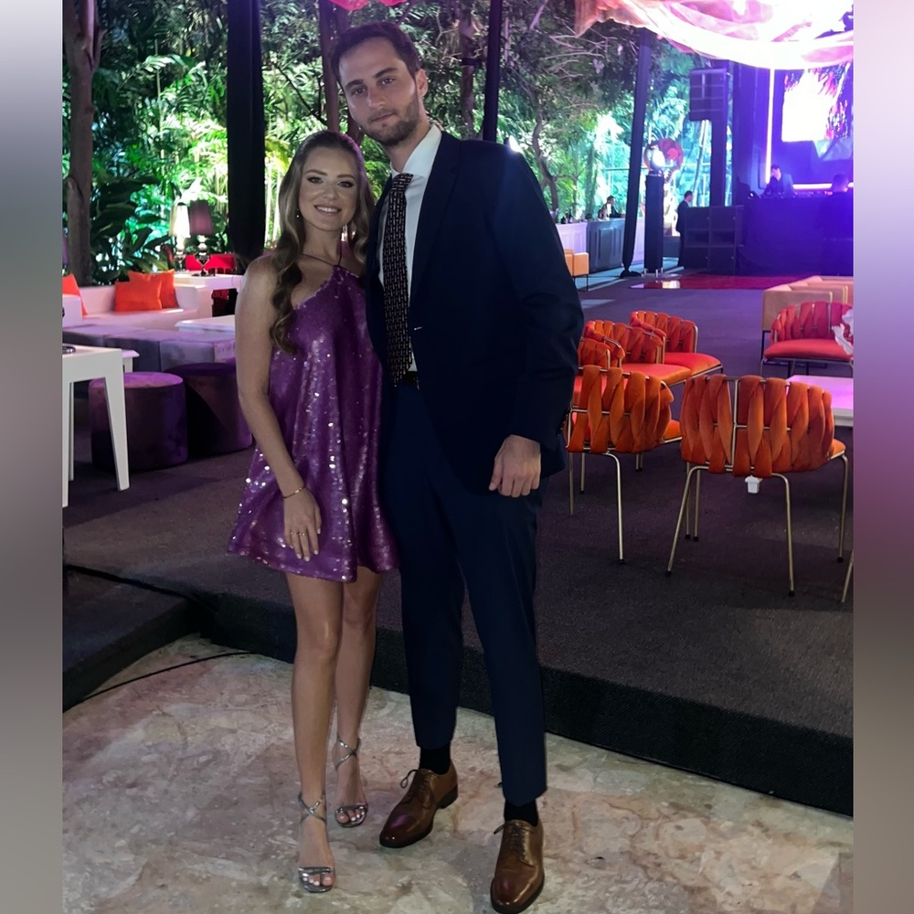 alexis purple dress